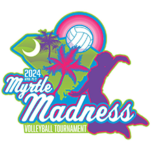 Myrtle Madness Volleyball (2024) Logo