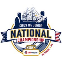 USA Volleyball Girls 18s Junior National Championship (2024) Logo
