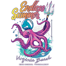 Endless Summer High School Volleyball Tournament (2024) Logo